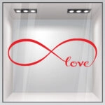 Αυτοκόλλητο βιτρίνας INFINITE LOVE