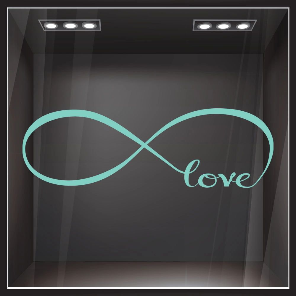 Αυτοκόλλητο βιτρίνας INFINITE LOVE