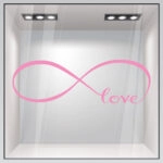 Αυτοκόλλητο βιτρίνας INFINITE LOVE