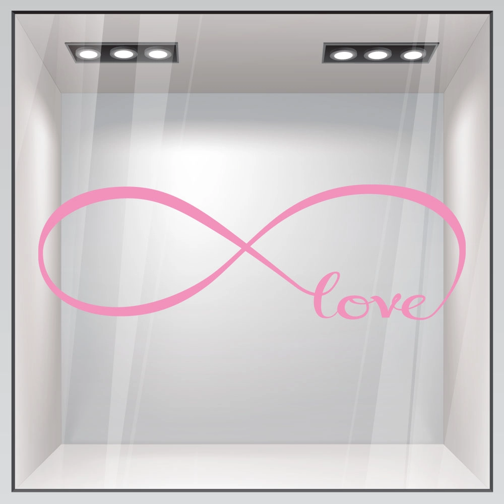 Αυτοκόλλητο βιτρίνας INFINITE LOVE