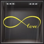 Αυτοκόλλητο βιτρίνας INFINITE LOVE