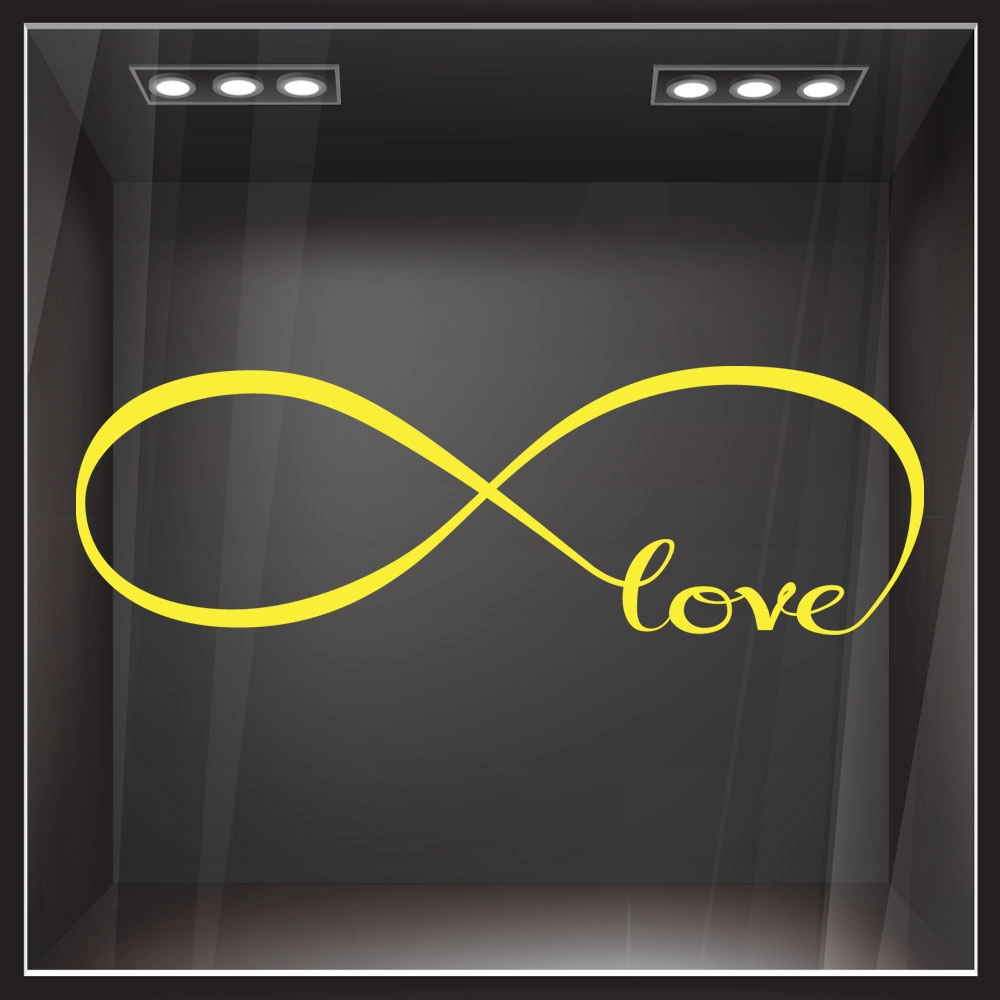 Αυτοκόλλητο βιτρίνας INFINITE LOVE