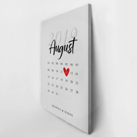 Πίνακας σε καμβά LOVE CALENDAR - Αγαπη - Ερωτας Sticky 3