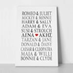 Πινακας σε καμβά LOVE COUPLES