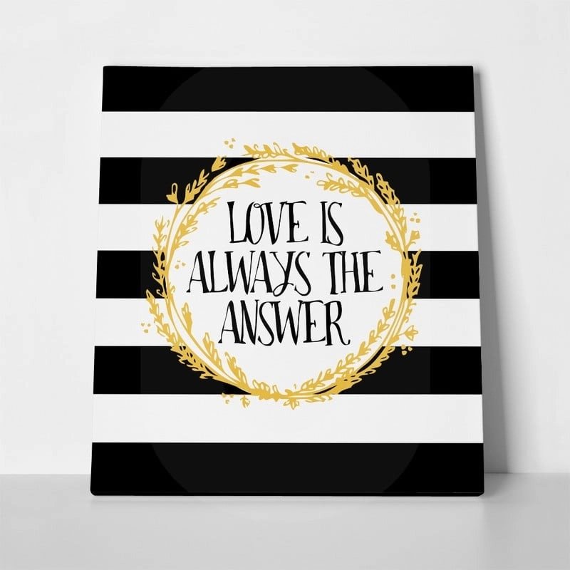 Πίνακας Τετράγωνος LOVE IS THE ANSWER