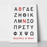 Πινακας σε καμβά LOVE LETTERS