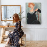 Πινακας σε καμβά MODIGLIANI - WOMAN WITH RED HAIR