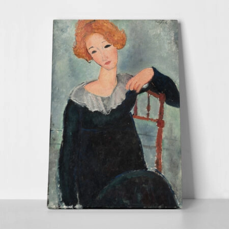 Πινακας σε καμβά MODIGLIANI - WOMAN WITH RED HAIR - Modigliani Amedeo Sticky 1