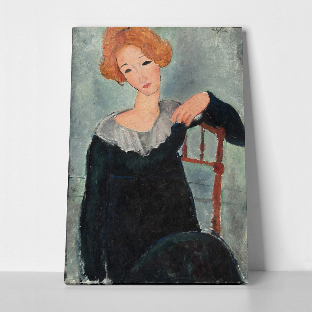 Πινακας σε καμβά MODIGLIANI - WOMAN WITH RED HAIR