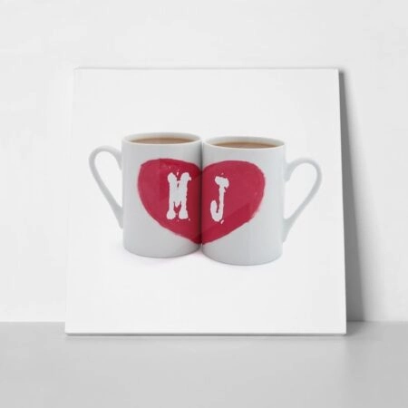 Τετράγωνος Πίνακας NAME MUGS - Αγαπη - Ερωτας