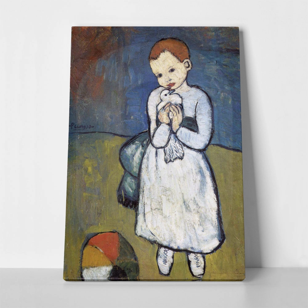 Πινακας σε καμβά PICASSO - CHILD WITH DOVE