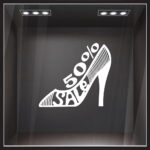 Αυτοκολλητο εκπτωσεων SALE SHOE