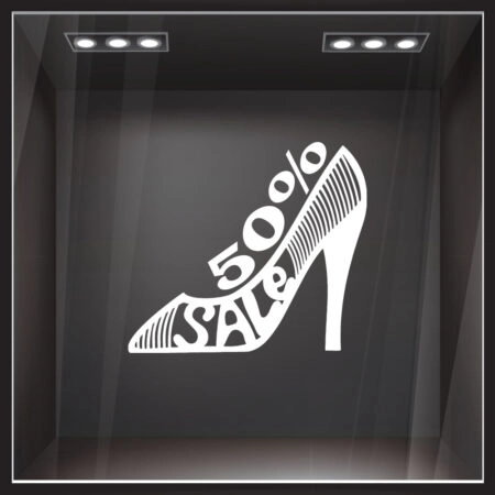 Αυτοκολλητο εκπτωσεων SALE SHOE - Αυτοκόλλητα εκπτώσεων