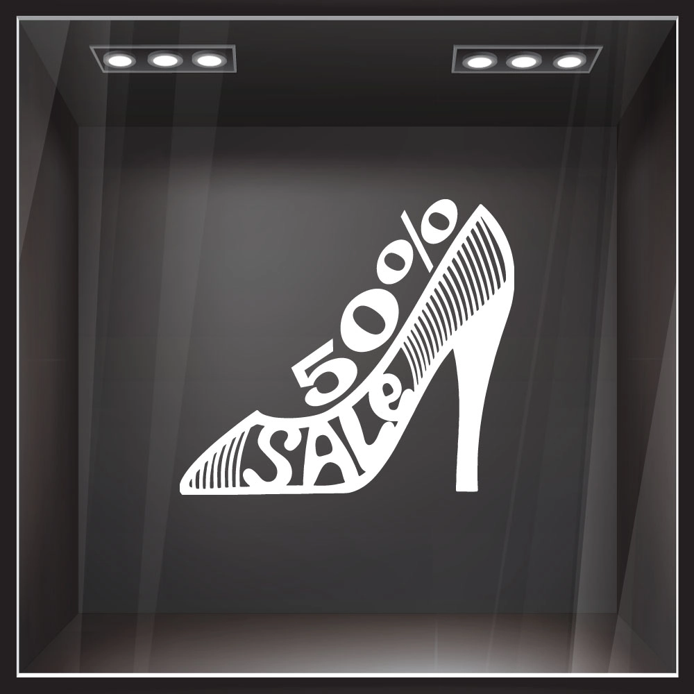 Αυτοκολλητο εκπτωσεων SALE SHOE