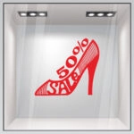 Αυτοκολλητο εκπτωσεων SALE SHOE