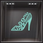 Αυτοκολλητο εκπτωσεων SALE SHOE