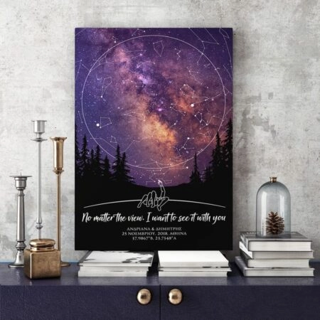 Πίνακας σε καμβά STAR VIEW - Αγαπη - Ερωτας