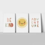 Σετ Τριπτυχος Πινακας σε καμβά SUNNY QUOTES