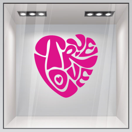 Αυτοκόλλητο βιτρίνας TRUE LOVE - Αυτοκόλλητα βιτρίνας Sticky 3