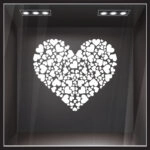 Aυτοκόλλητο βιτρίνας VALENTINE HEART