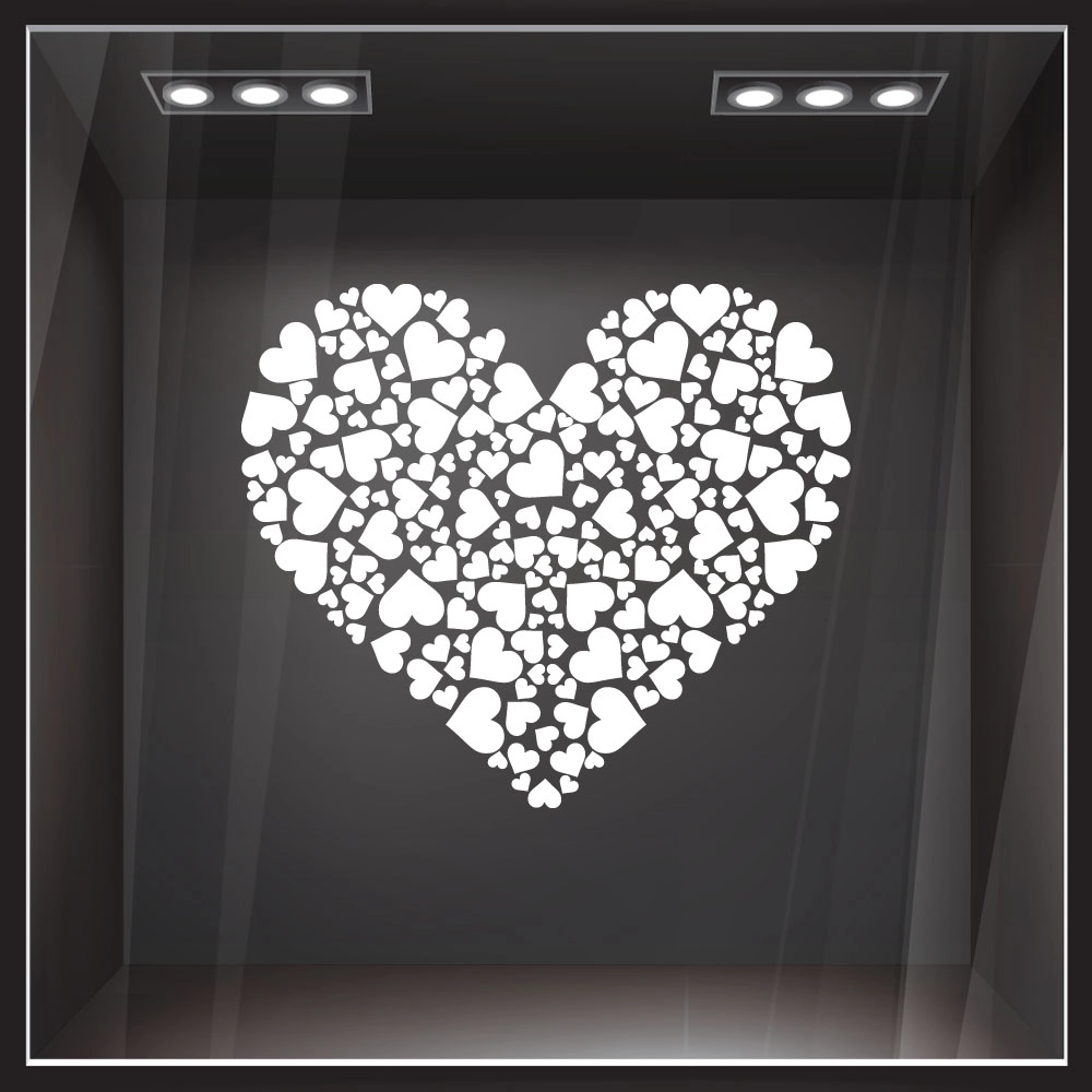 Aυτοκόλλητο βιτρίνας VALENTINE HEART