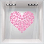 Aυτοκόλλητο βιτρίνας VALENTINE HEART