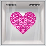 Aυτοκόλλητο βιτρίνας VALENTINE HEART