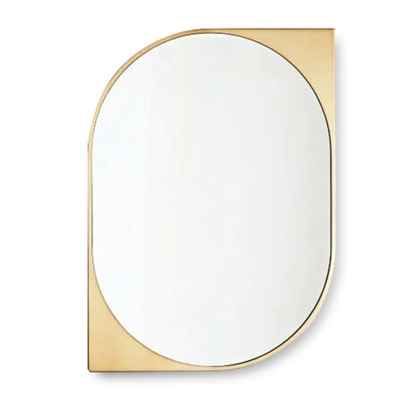 Καθρέπτης Τοίχου Χρυσό Μέταλλο 50x70x3.5cm - Καθρέπτες