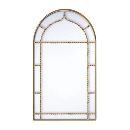 Καθρέπτης Τοίχου Χρυσό Μέταλλο 50x86x1.5cm - Καθρέπτες