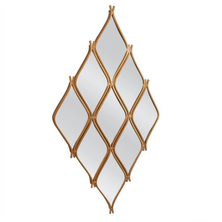 Καθρέπτης Τοίχου AMROD Χρυσό Μέταλλο/Γυαλί 53x2x85cm - Καθρέπτες Sticky 1