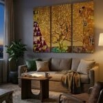 Τρίπτυχος Πινακας KLIMT TREE OF LIFE