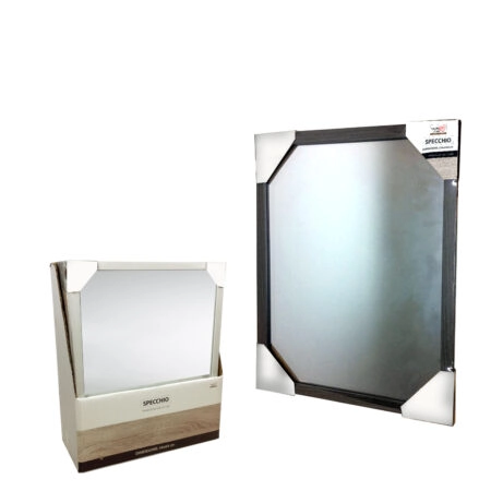 Καθρέπτης Επιτοίχιος Ξύλο/Γυαλί 54x64cm Σε 4 Αποχρώσεις - Καθρέπτες