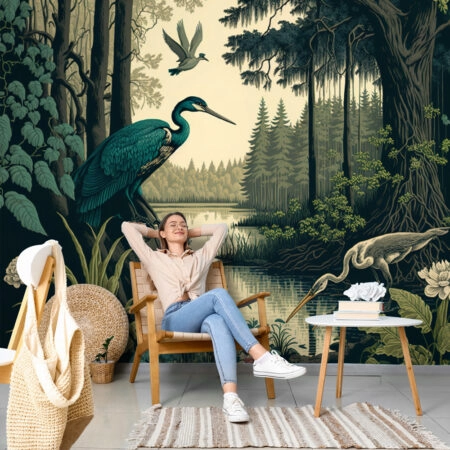 Αυτοκόλλητη Ταπετσαρία τοίχου AFTERNOON IN JUNGLE - Ταπετσαρίες