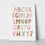 Πινακας σε καμβά ALPHABET PASTEL
