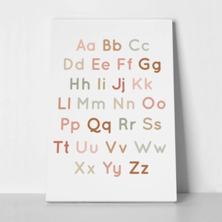 Πινακας σε καμβά ALPHABET UPPER LOWER - Παιδικοι και set Sticky 1