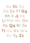 Πινακας σε καμβά ALPHABET UPPER LOWER