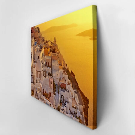 Πινακας σε καμβά AMAZING SUNSET OIA VILLAGE SANTORINI ISLAND - Νησια Sticky 2