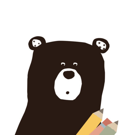Πινακας σε καμβά ARTIST BEAR - Παιδικοι και set Sticky 5