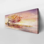 Πίνακας Πανοραμικός σε καμβά AUTUMN TREE IN WIND