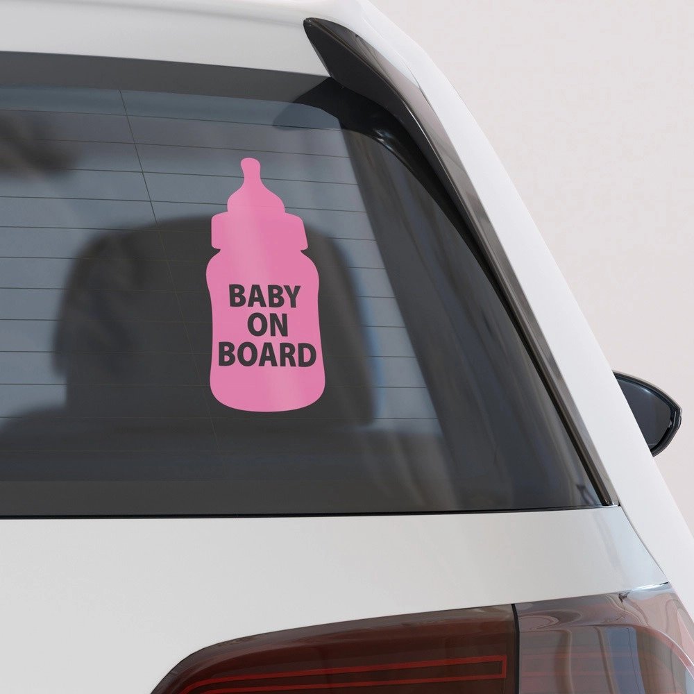 Αυτοκολλητο Αυτοκινητου BABY ON BOARD BOTTLE