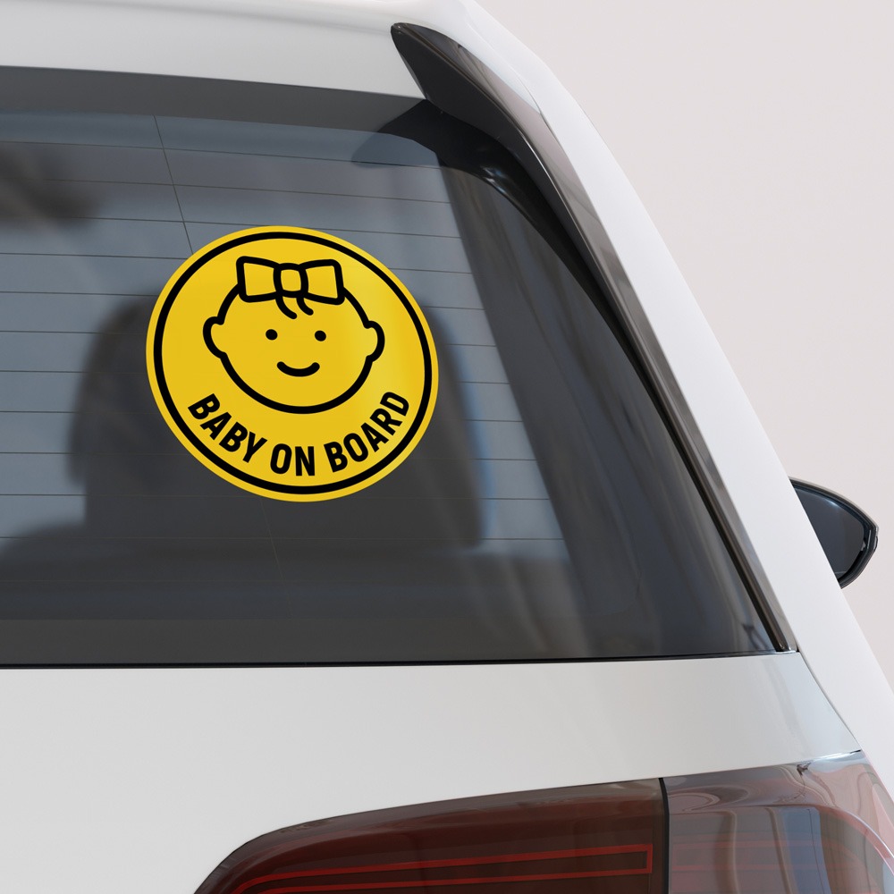 Αυτοκολλητο Αυτοκινητου BABY ON BOARD ICON GIRL