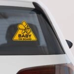 Αυτοκολλητο Αυτοκινητου BABY ON BOARD PACIFIER 2