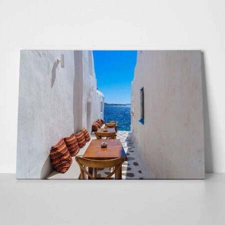 Πινακας σε καμβά BAR IN MYKONOS - Νησια