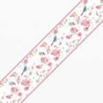 Μπορντούρα τοίχου BIRDS AND FLOWERS