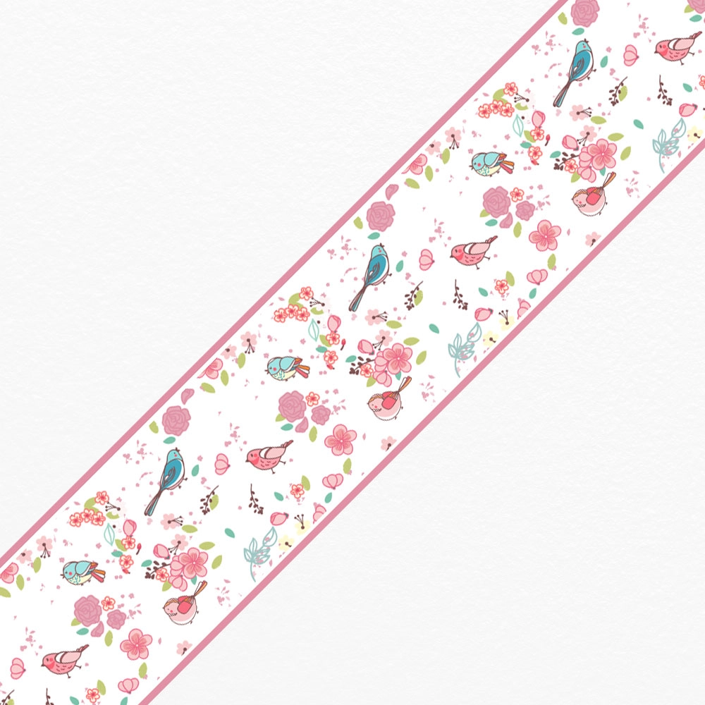 Μπορντούρα τοίχου BIRDS AND FLOWERS