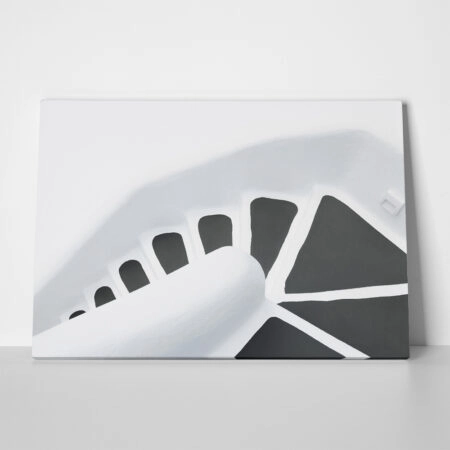 OUTLET Πίνακας σε καμβά BLACK AND WHITE STEPS 100cm x 65cm - OUTLET Sticky 1