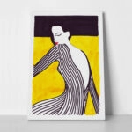 Πινακας σε καμβά BLACK AND YELLOW WOMAN