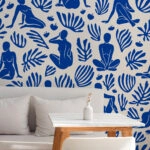 Αυτοκόλλητη Ταπετσαρία τοίχου BLEU MATISSE FIGURES