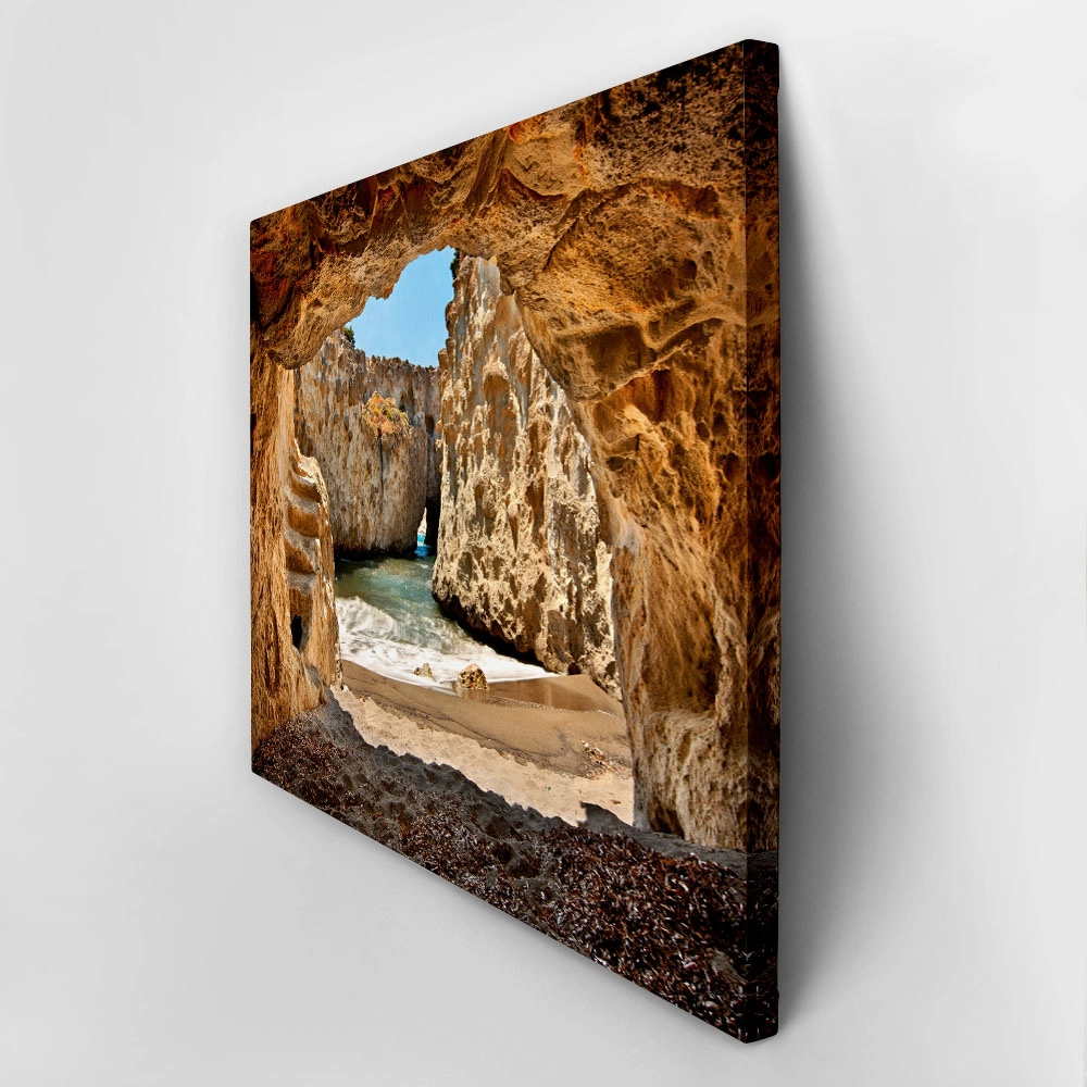 Πινακας σε καμβά CAVE IN MILOS