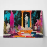Πινακας σε καμβά COLLAGE WITH ANTIQUE FEMALE SCULPTURE